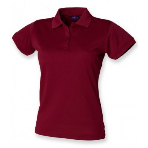Womens Coolplus Polo Shirt | BURGUNDY / BRIGHT PURPLE 